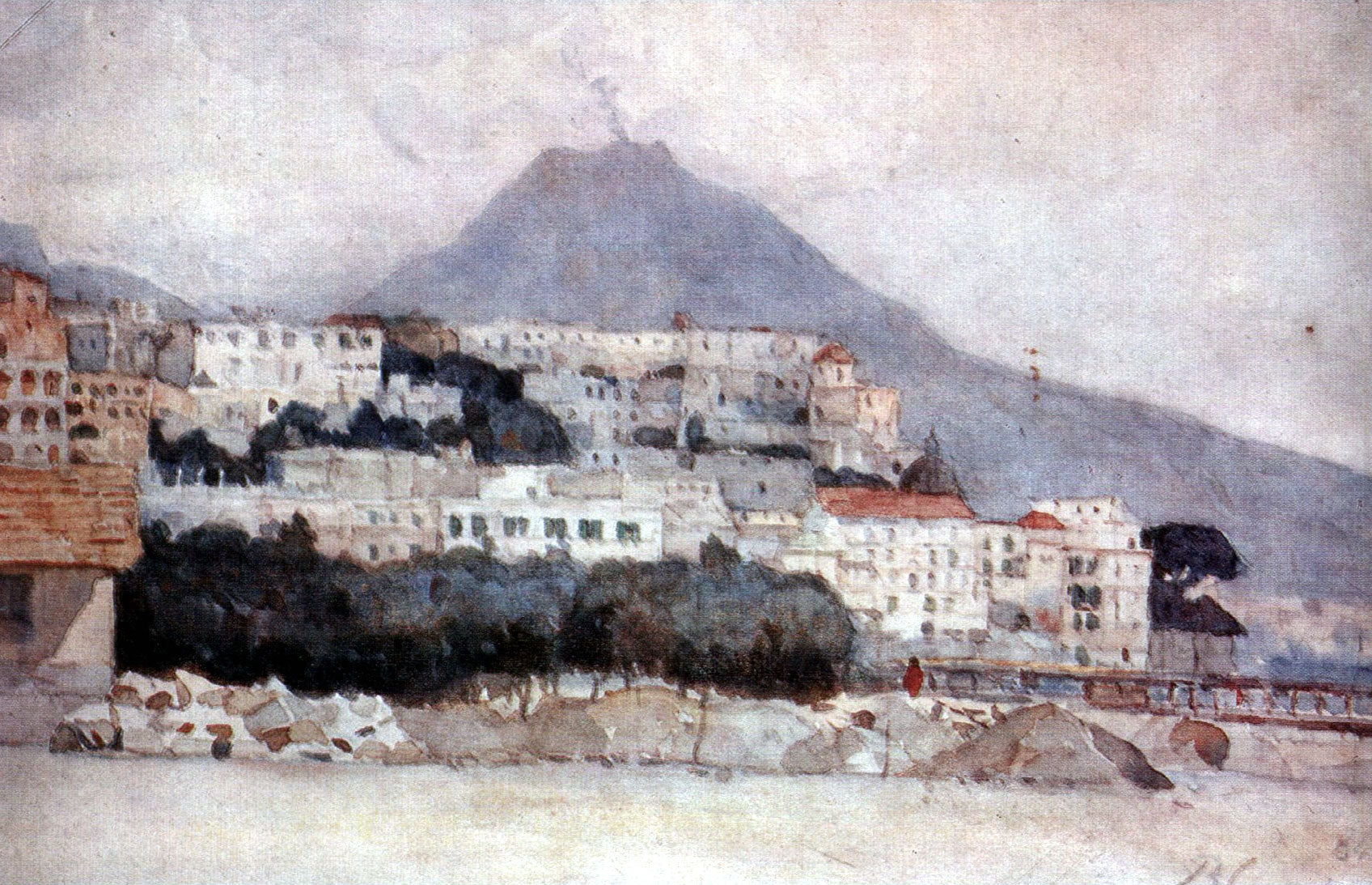 Vasily Surikov Naples. Vesuvius. 1884 Fine Art Print