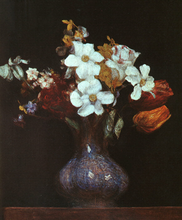 Henri Fantin-Latour Narcissus and Tulips 1862 Fine Art Print