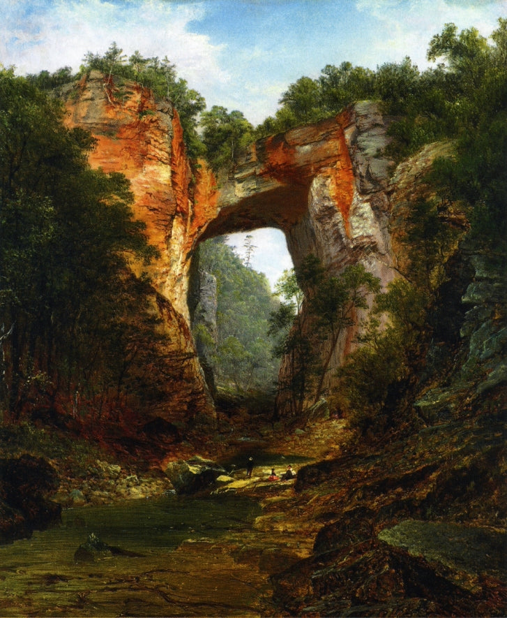 David Johnson Natural Bridge 1860 Fine Art Print