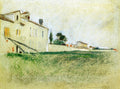 John Henry Twachtman Near Paris 1885 Fine Art Print