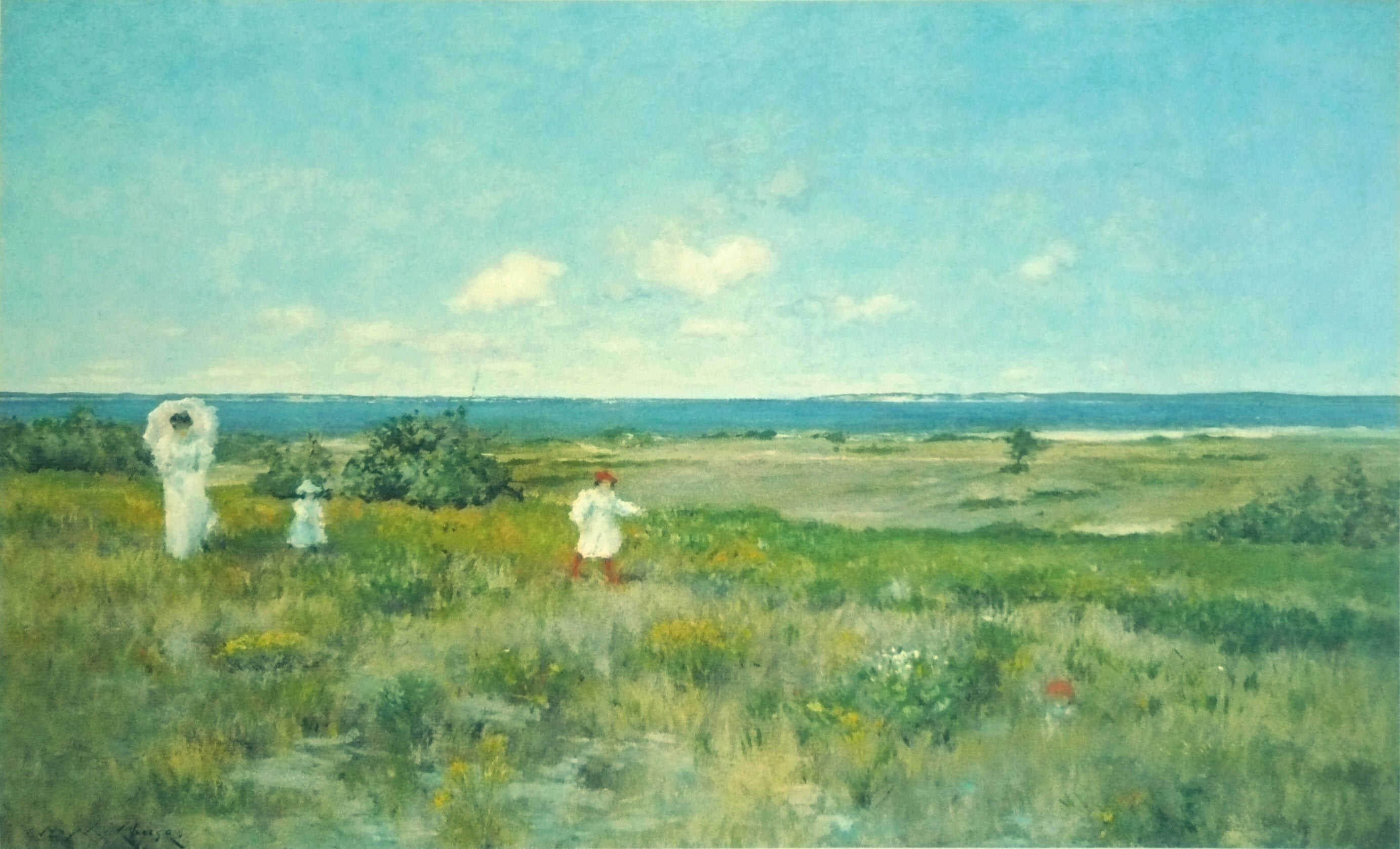 William Merritt Chase Near the beach, Shinnecock 1895 Fine Art Print