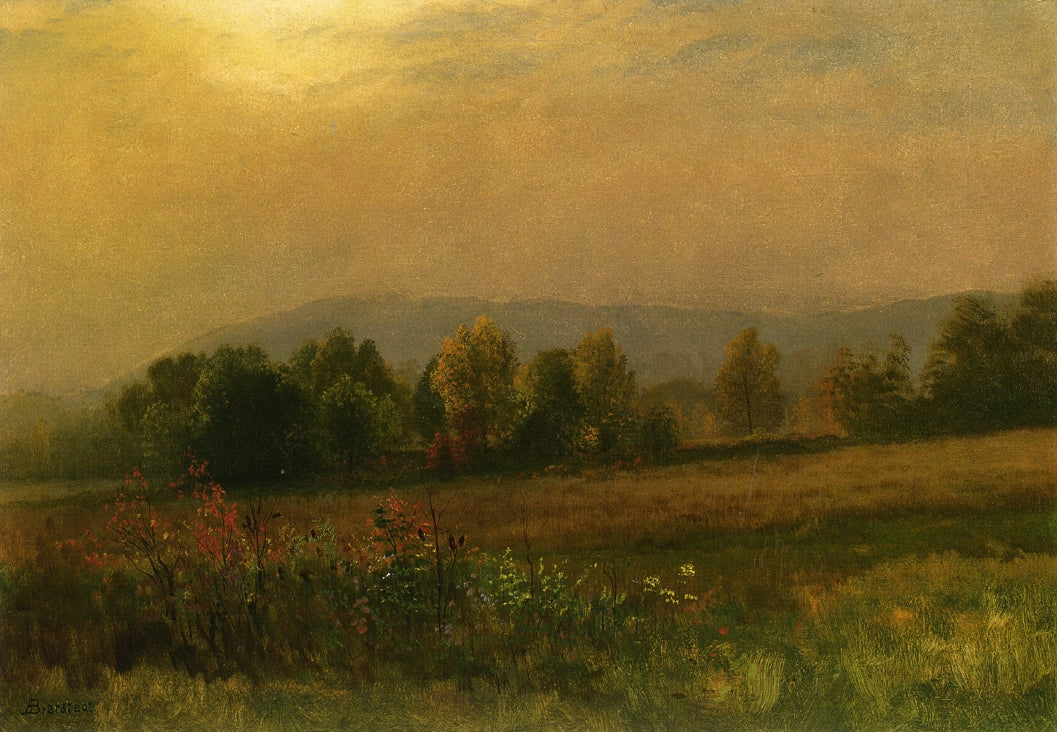 Albert Bierstadt New England Landscape 1880-1889 Fine Art Print