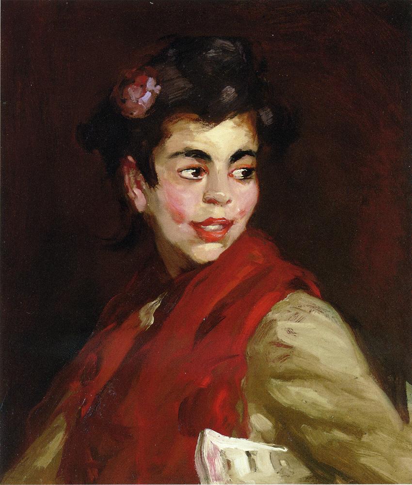 Robert Henri Newsgirl, Madrid, Spain 1910 Fine Art Print