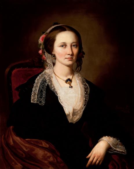 Károly Lotz Anna Ónody, a Dancer of the Ballet Choir of the National Theater 1856 Fine Art Print