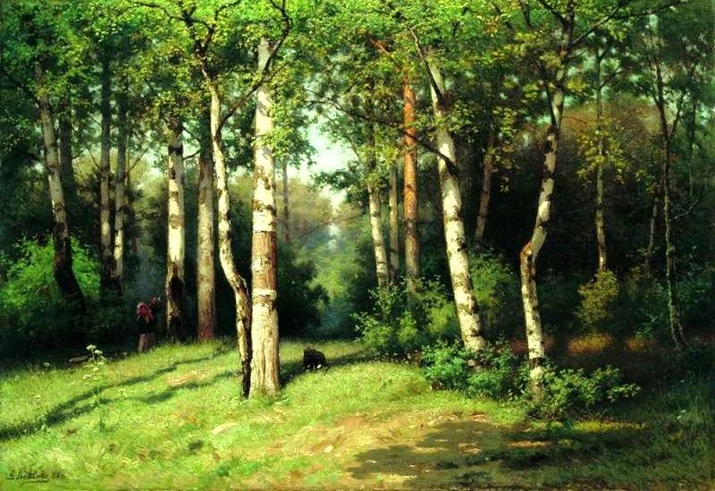 Efim Volkov Noon in the Woods 1888 Fine Art Print