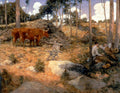 Julian Alden Weir Noonday Rest in New England 1897 Fine Art Print