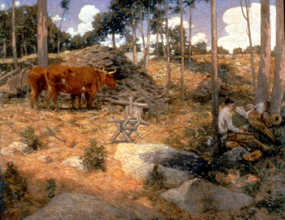 Julian Alden Weir Noonday Rest in New England 1897 Fine Art Print