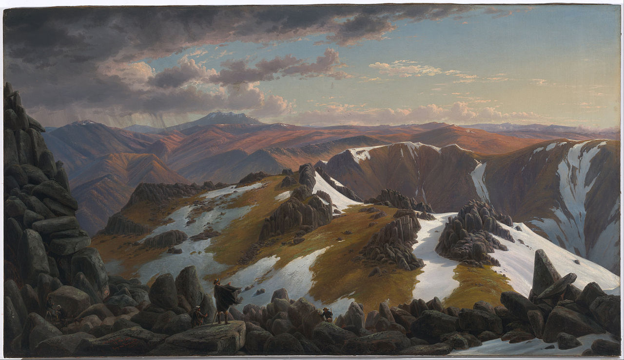 Eugene von Guerard North-east view from the northern top of Mount Kosciusko 1863 Fine Art Print