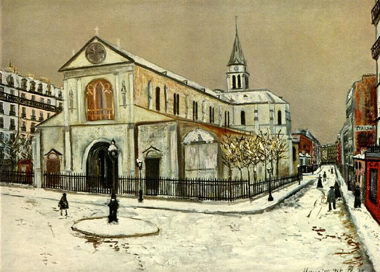 Maurice Utrillo Notre-Dame de Clignantcourt 1915 Fine Art Print