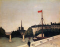 Henri Rousseau Notre Dame View of the Ile Saint Louis from the Quai Henri IV 1909 Fine Art Print