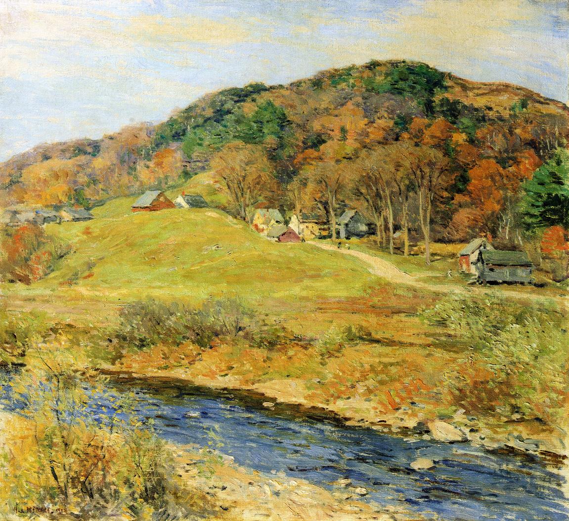 Willard Metcalf November Mist 1922 Fine Art Print