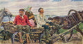 Pyotr Konchalovsky Novgorod. Returning from the Fair. 1926 Fine Art Print