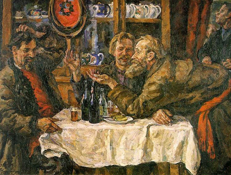 Pyotr Konchalovsky Novgorodians 1925 Fine Art Print