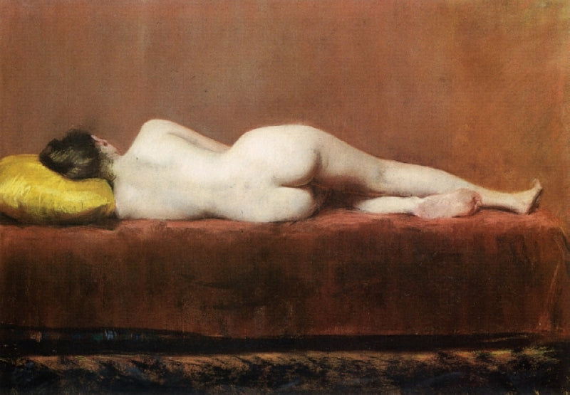 William Merritt Chase Nude Recumbent 1888 Fine Art Print