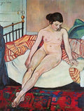 Suzanne Valadon Nude with a Striped Blanket 1922 Fine Art Print