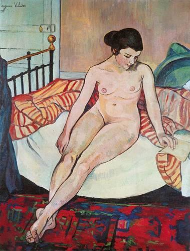 Suzanne Valadon Nude with a Striped Blanket 1922 Fine Art Print