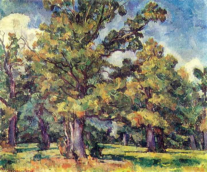 Pyotr Konchalovsky Oak Grove. Illuminated by the Sun. 1920 Fine Art Print