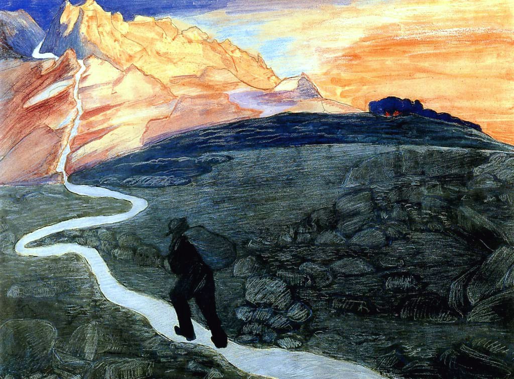 Marianne von Werefkin Untitled 1909 Mountains Fine Art Print
