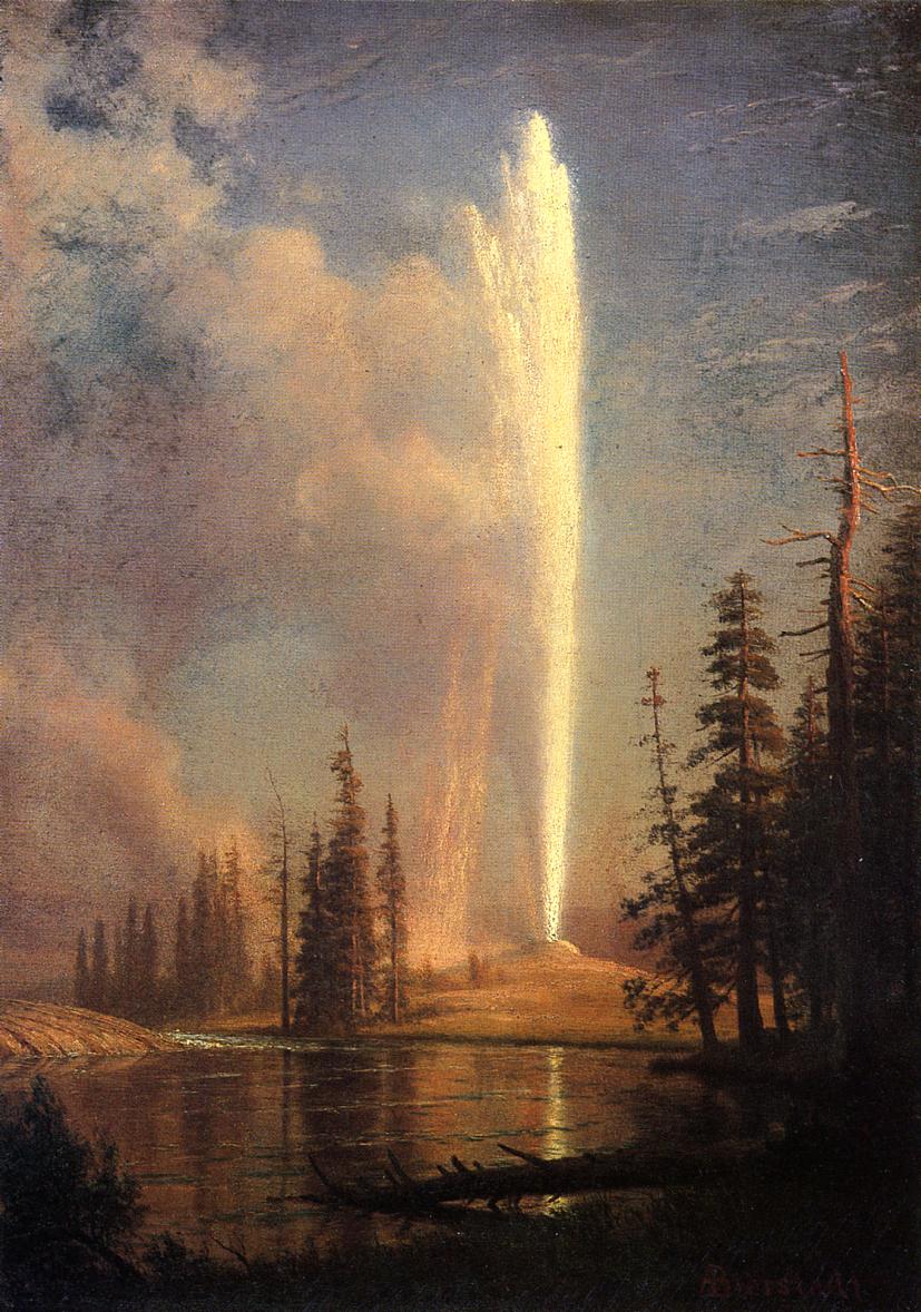 Albert Bierstadt Old Faithful 1881 Fine Art Print