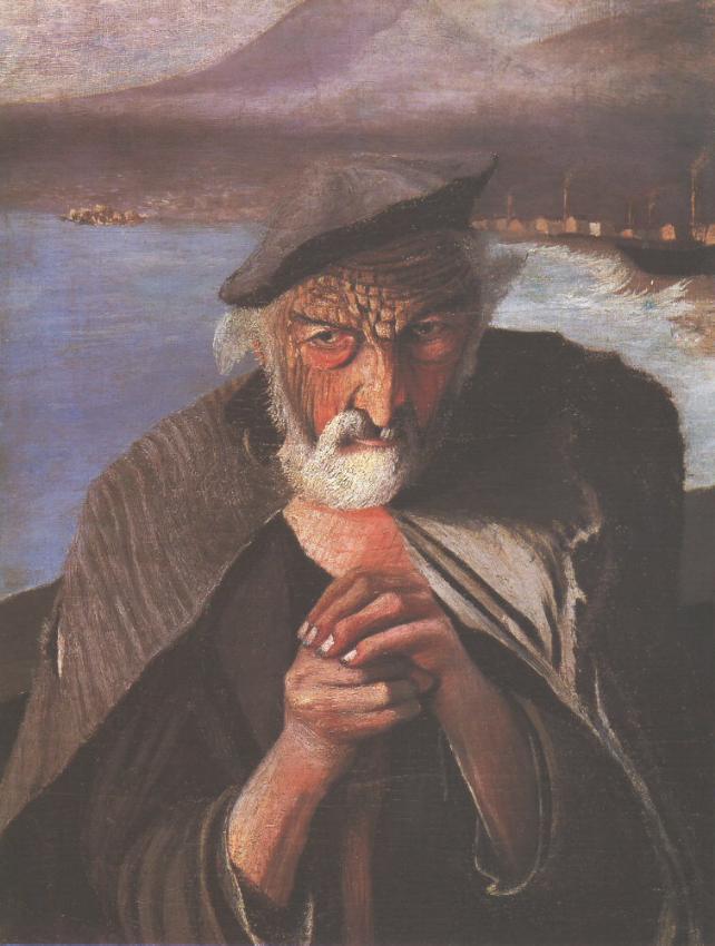 Tivadar Kosztka Csontvary Old Fisherman 1902 Fine Art Print