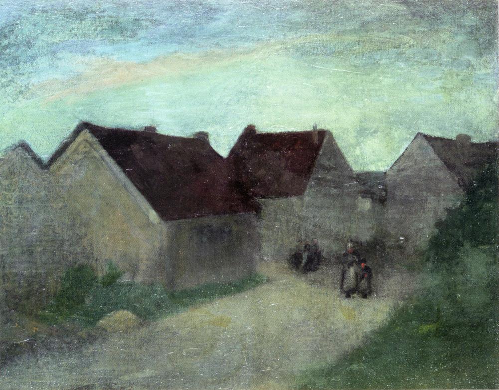 Robert Henri Old Houses in Normandie 1902 Fine Art Print
