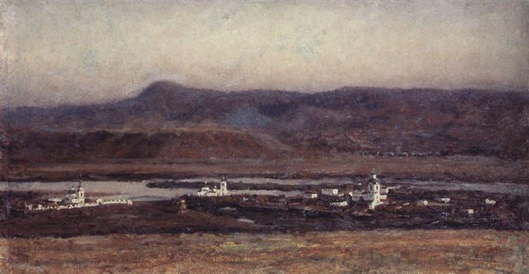 Vasily Surikov Old Krasnoyarsk 1914 Fine Art Print