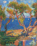 Henri Martin Olive Trees by the Sea 1930 Fine Art Print