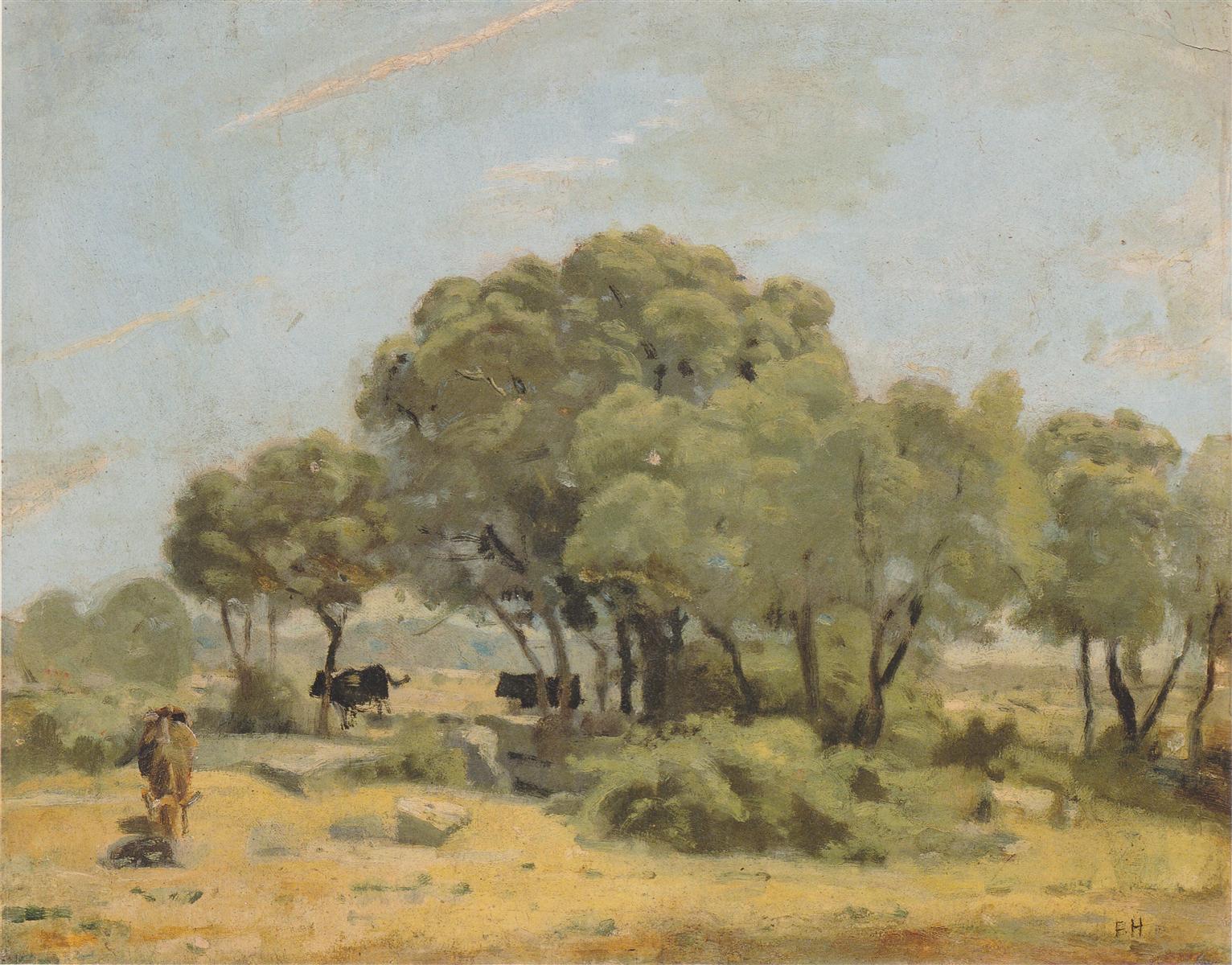 Ferdinand Hodler Olive trees in Spain 1878 Fine Art Print