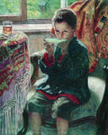 Nikolay Bogdanov Belsky On a Visit 1930 Fine Art Print
