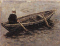 Vasily Surikov On Boat (Study to "The Conquest of Siberia by Yermak") 1895 Fine Art Print