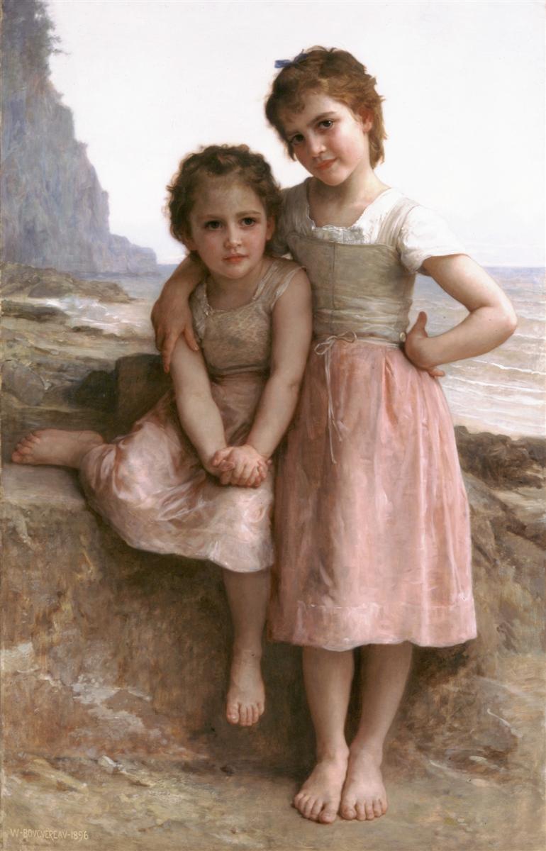 William-Adolphe Bouguereau On Greve 1896 Fine Art Print
