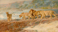 Briton Riviere On the Bank of an African River 1918 Fine Art Print