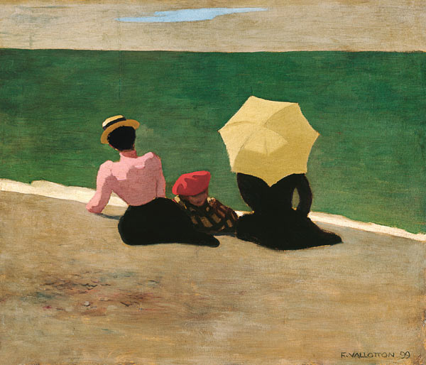 Felix Vallotton On the Beach 1899 Fine Art Print