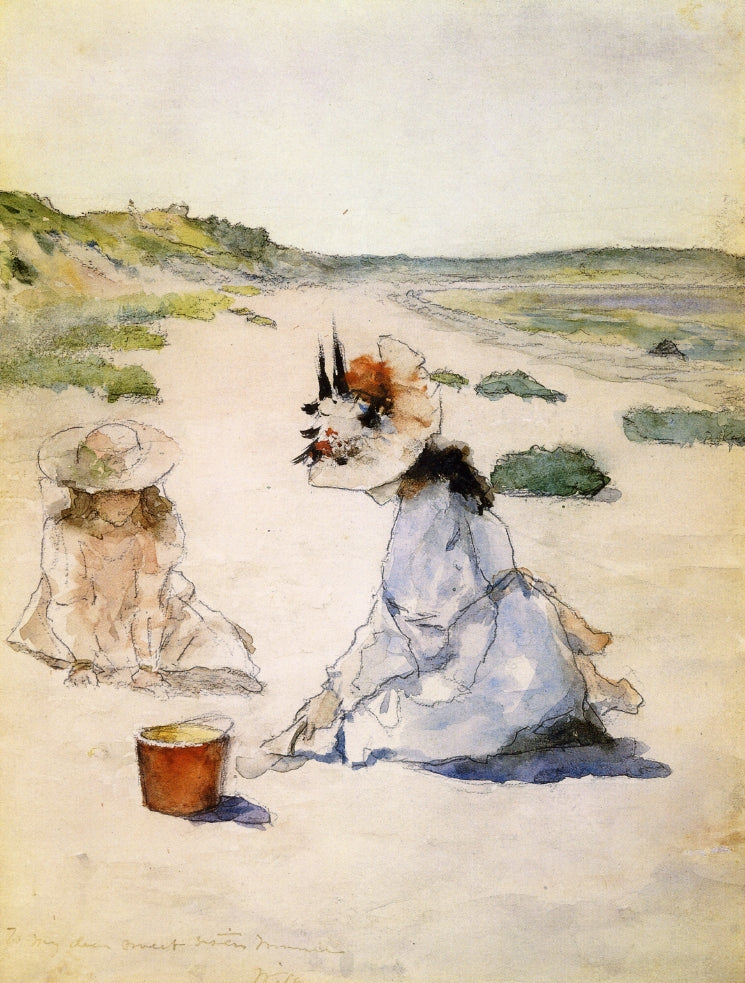 William Merritt Chase On the Beach, Shinnecock 1895 Fine Art Print