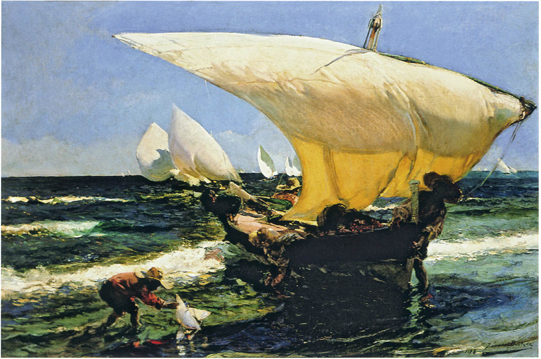 Joaquín Sorolla On the Coast of Valencia 1898 Fine Art Print