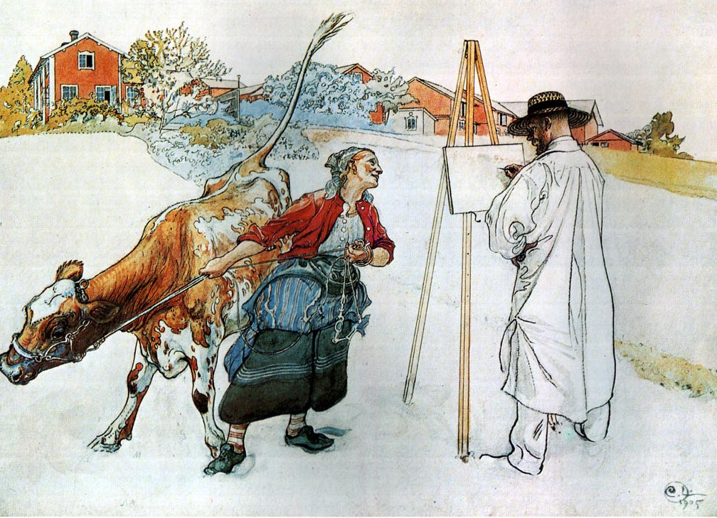 Carl Larsson On the Farm 1905 Fine Art Print