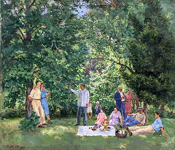 Pyotr Konchalovsky On the Lawn 1954 Fine Art Print