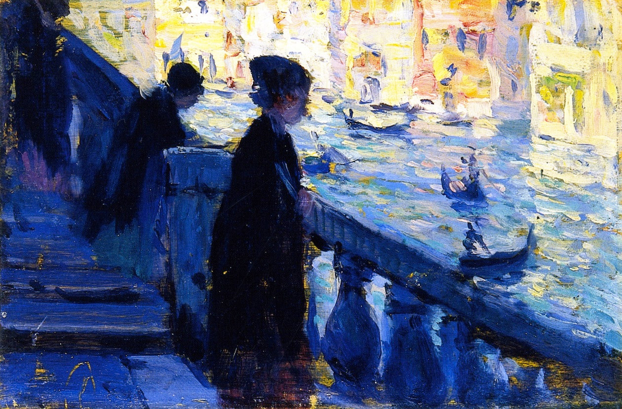 Clarence Gagnon On the Rialto, Venice 1911 Fine Art Print