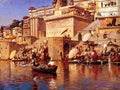 Edwin Lord Weeks On The River Benares 1883 Fine Art Print