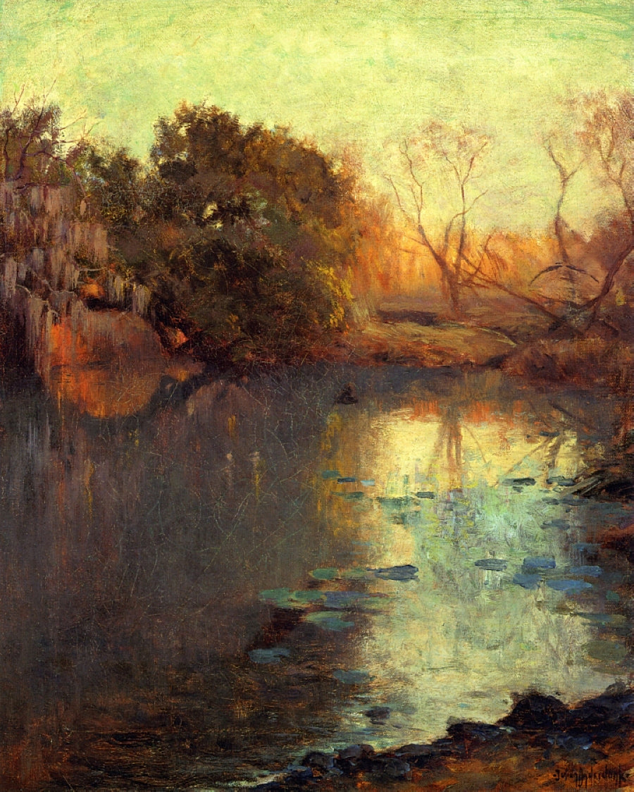 Robert Julian Onderdonk On The San Antonio River 1910 Fine Art Print