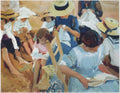 Joaquín Sorolla On the Sands at Zarauz beach 1910 Fine Art Print