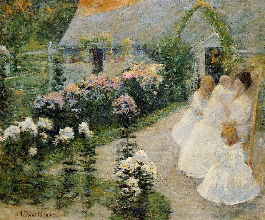 John Henry Twachtman On the Terrace 1897 Fine Art Print