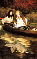 James Tissot On the Thames, a Heron 1871 Fine Art Print