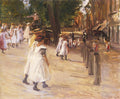 Max Liebermann On the Way to School in Edam 1904 Fine Art Print