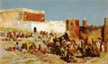 Edwin Lord Weeks Open Market, Morocco 1880 Fine Art Print