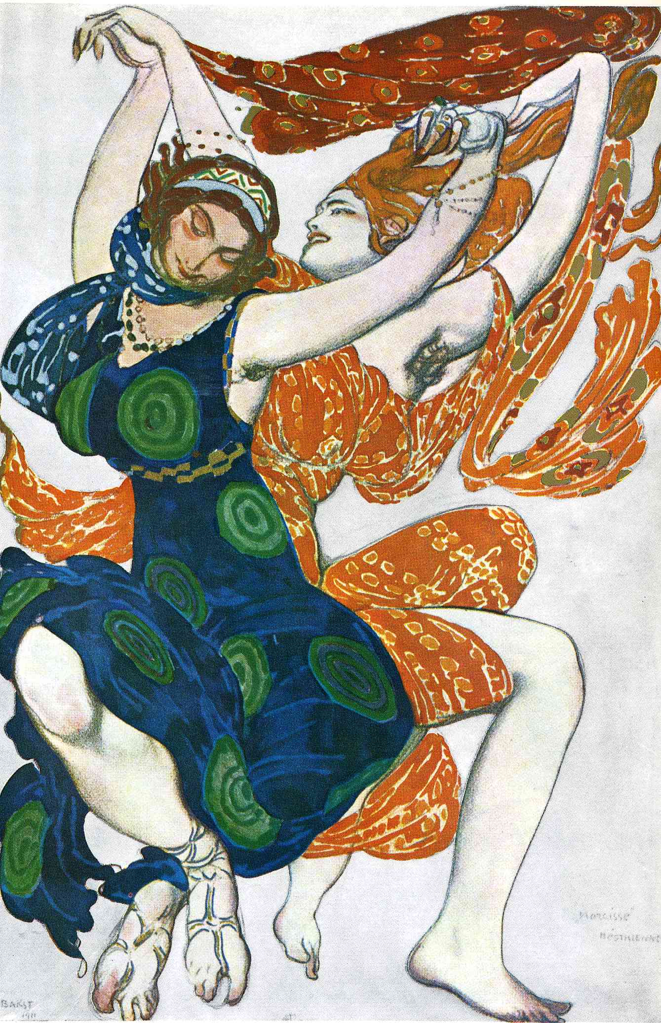 Leon Bakst Operatic Costume Designs 1911 Fine Art Print