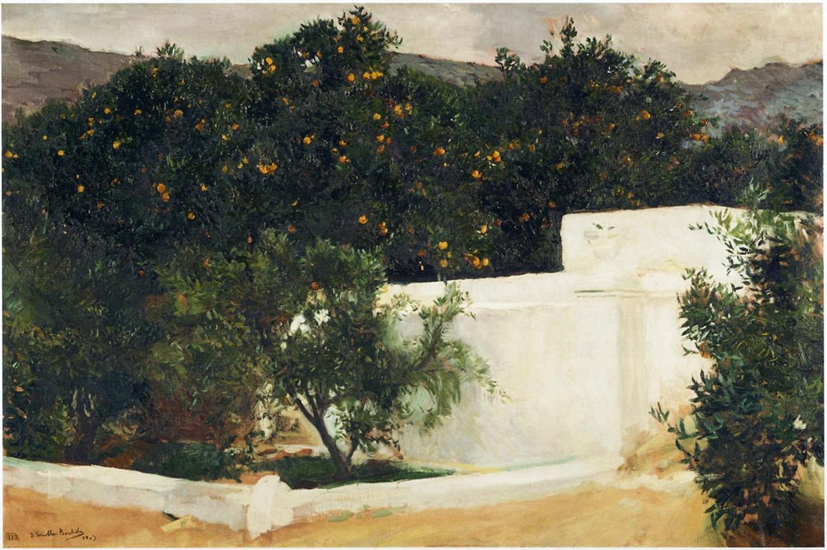 Joaquín Sorolla Orange Trees on the Road to Seville 1903 Fine Art Print