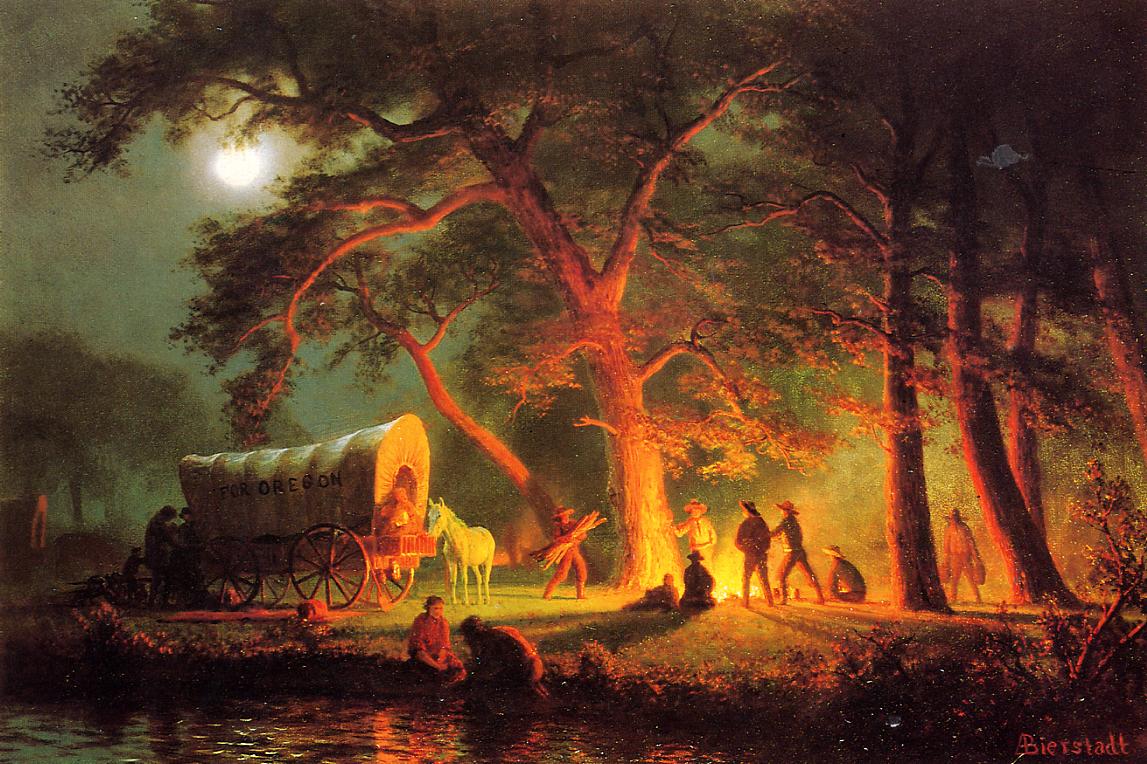 Albert Bierstadt Oregon Trail 1863 Fine Art Print
