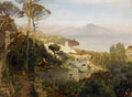 Oswald Achenbach View from Sorrento to Capri 1884 Fine Art Print