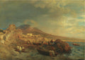 Oswald Achenbach The Bay of Naples 1877 Fine Art Print